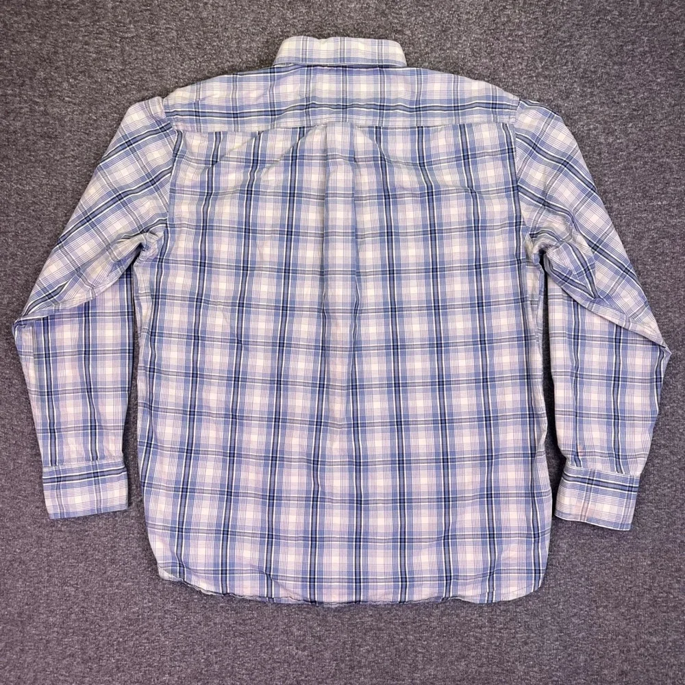 Timberland Shirt Mens‎ L Plaid Hiking Casual Rugged Cotton Long Sleeve Outdoors